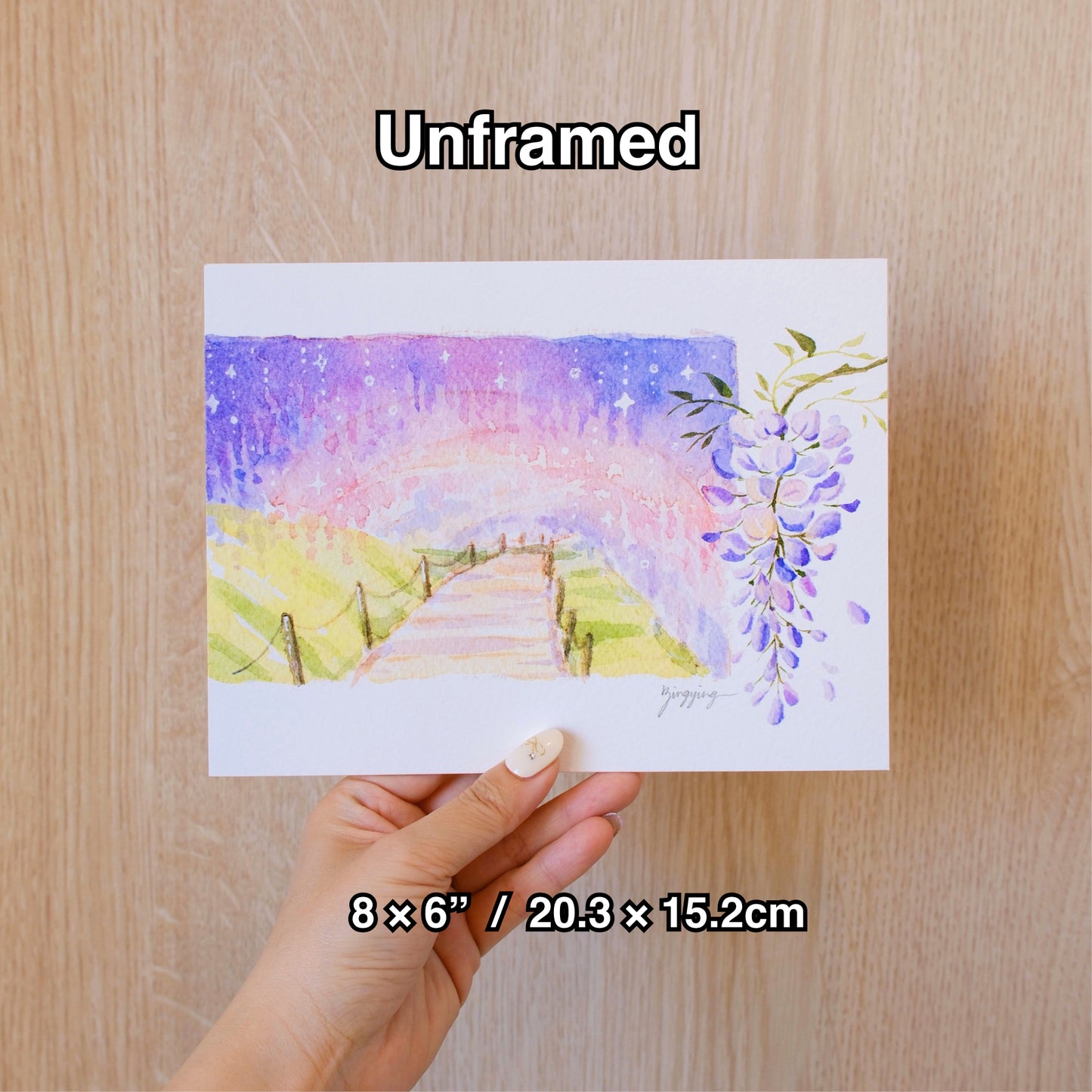 Signed Giclee Print: Wisteria Garden in Kyushu, Japan